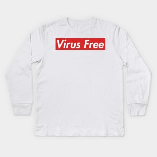 Virus Free Kids Long Sleeve T-Shirt
